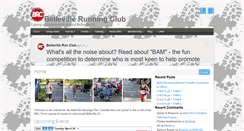 Desktop Screenshot of bellevillerunningclub.com