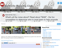 Tablet Screenshot of bellevillerunningclub.com